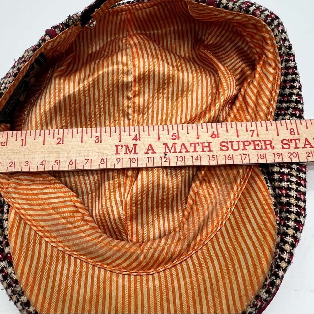 Element Crowns Houndstooth Flat Cap Wool Blend Br… - image 9